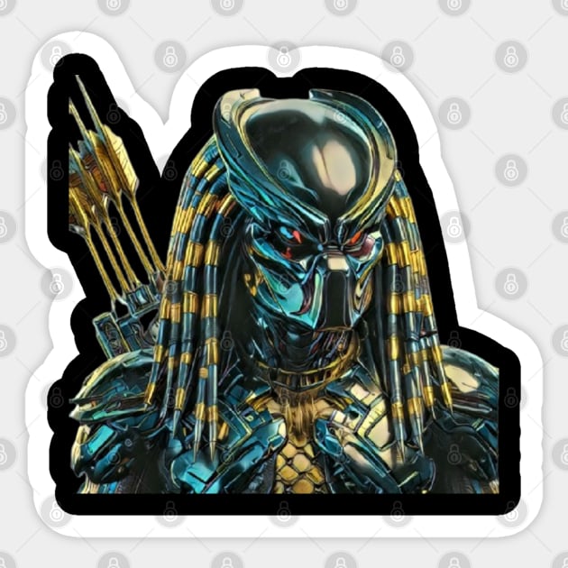 Green Armored Sticker by sonnycosmics